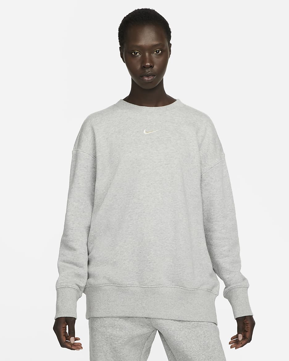 Grey nike crewneck best sale